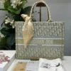 CHRISTIAN DIOR BOOK TOTE OBLIQUE EMBROIDERY