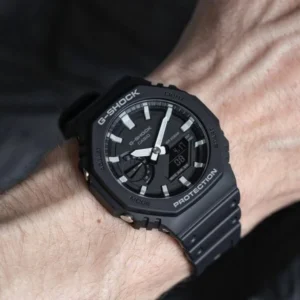 CASIO G SHOCK GM2100 FULL BLACK SPIKE WHITE