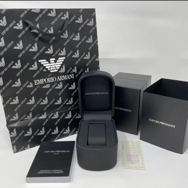 Armani Ceramica Black Copper Metal Watch - Image 2