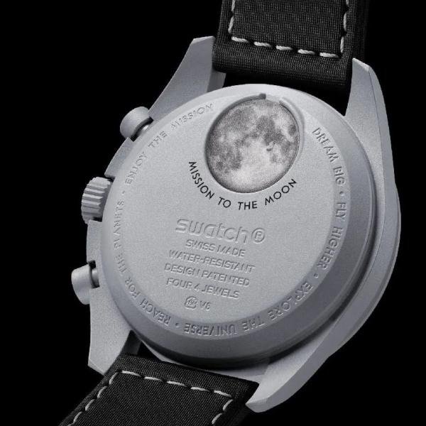 Swatch x Omega Bioceramic MoonSwatch β Mission to the Super Black Moonphase - Image 4
